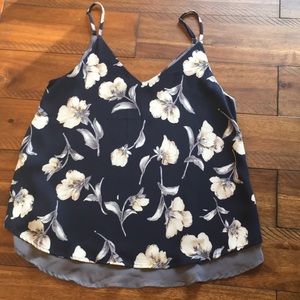 Flowing floral tank in small